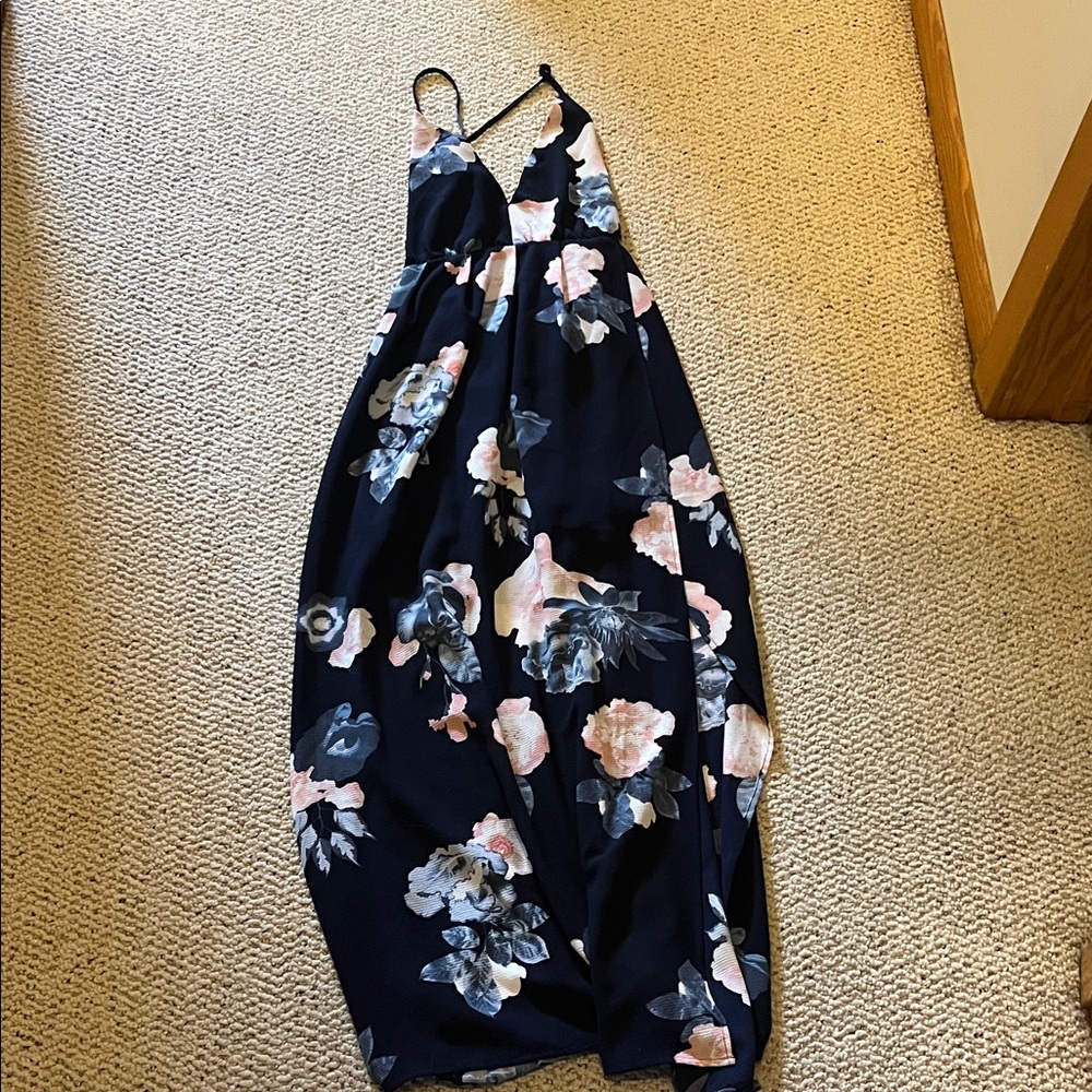 Simple Navy Blue Dress
